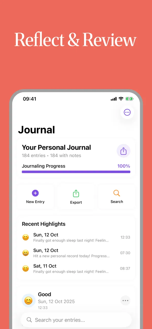 Moodary: Mood Journal screenshot